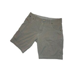 KUHL Vintage Patina Dye Men's Cargo Shorts Sz 34 Hiking Outdoor Pockets Logo